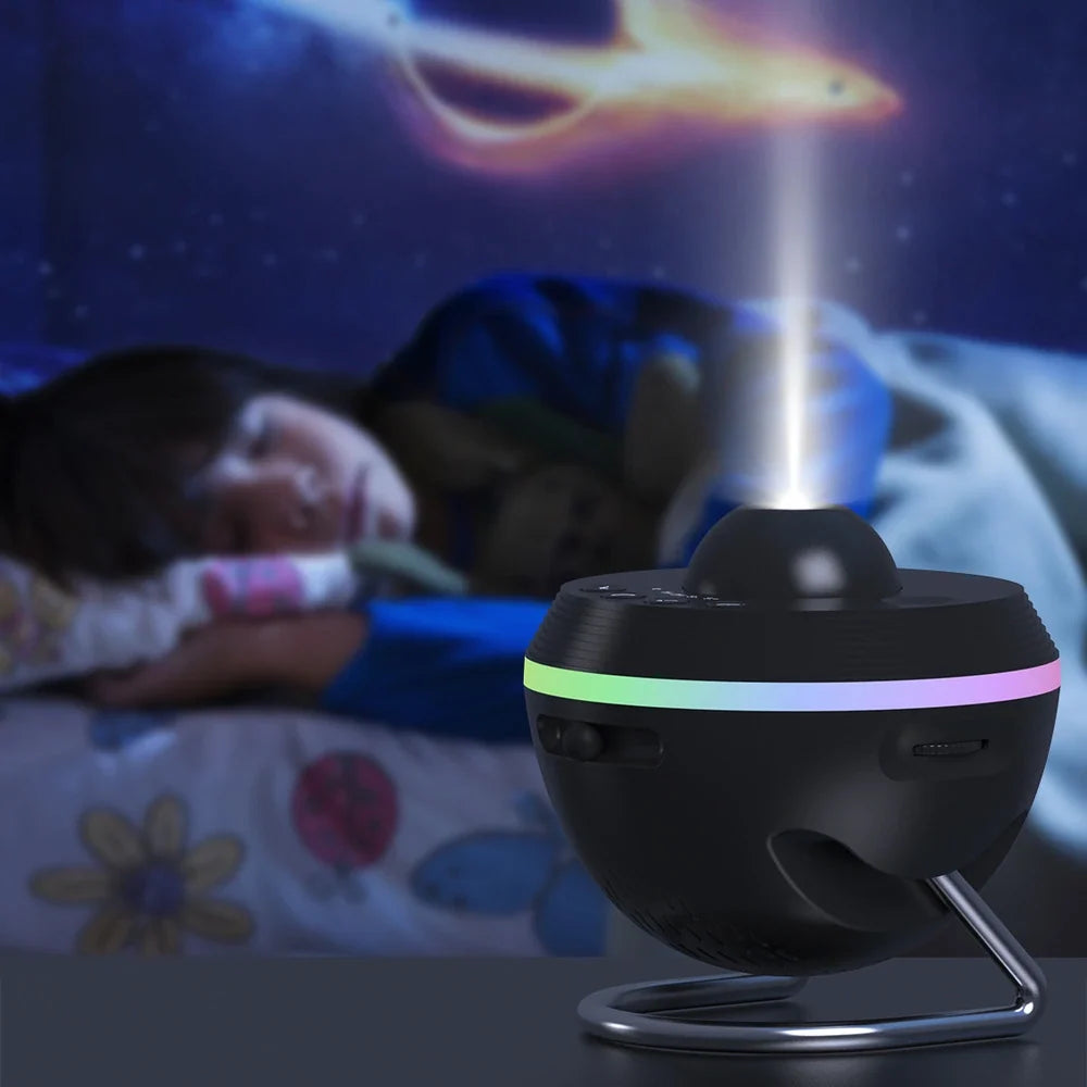 Galaxy Night Light Projector USB Plug-In 19-Motif with Built-In Timer