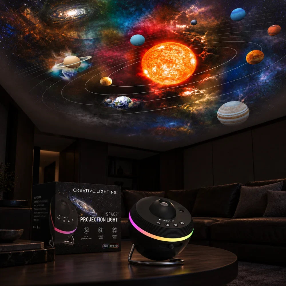 Galaxy Night Light Projector USB Plug-In 19-Motif with Built-In Timer