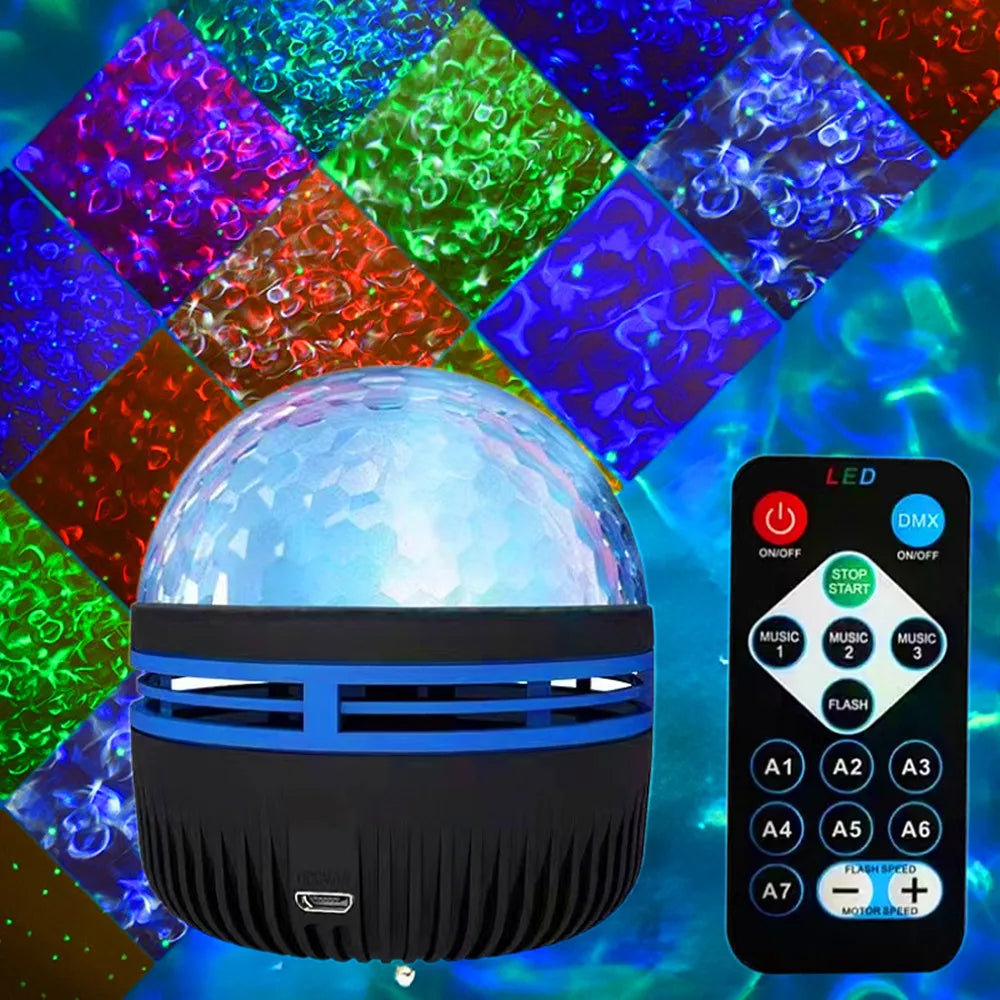 Galaxy Projector Light | 14 Light Effects, Music Sync & Remote Control | USB Powered, 360-Degree Rotation for Bedroom