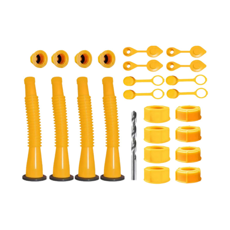 Gas Can Spout Replacement HDPE | Flexible Nozzle & Anti-Spill Cap | Fits Most Oil Cans, Leak-Free Seal, No Drilling Needed