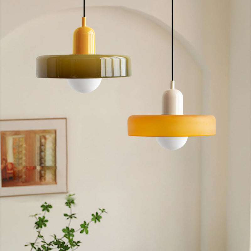 Glass Pendant Light | Adjustable Cable Length & G9 Fitting | Diffused, Warm Glow for Dining and Living Spaces Alike
