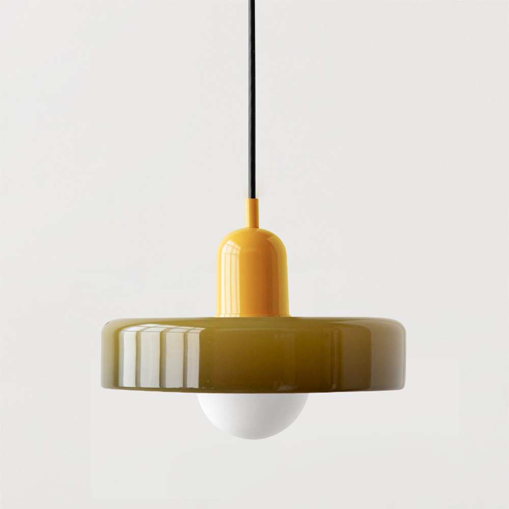 Glass Pendant Light | Adjustable Cable Length & G9 Fitting | Diffused, Warm Glow for Dining and Living Spaces Alike