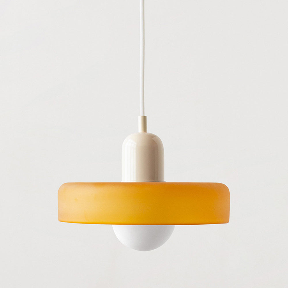 Glass Pendant Light | Adjustable Cable Length & G9 Fitting | Diffused, Warm Glow for Dining and Living Spaces Alike