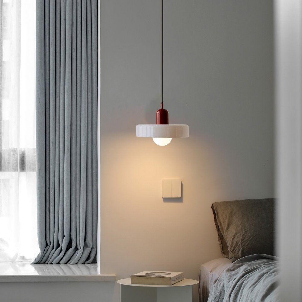 Glass Pendant Light | Adjustable Cable Length & G9 Fitting | Diffused, Warm Glow for Dining and Living Spaces Alike