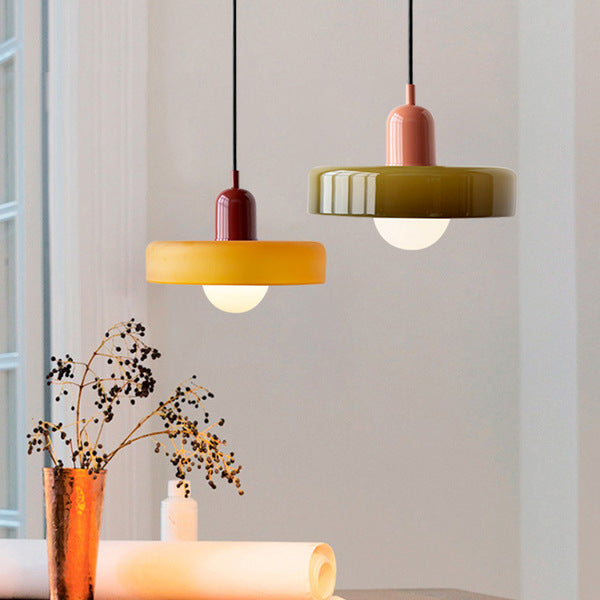 Glass Pendant Light | Adjustable Cable Length & G9 Fitting | Diffused, Warm Glow for Dining and Living Spaces Alike