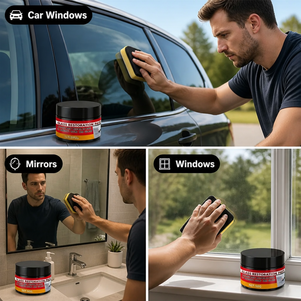Glass Scratch Remover Paste Multi-Surface with Hydrophobic Coating
