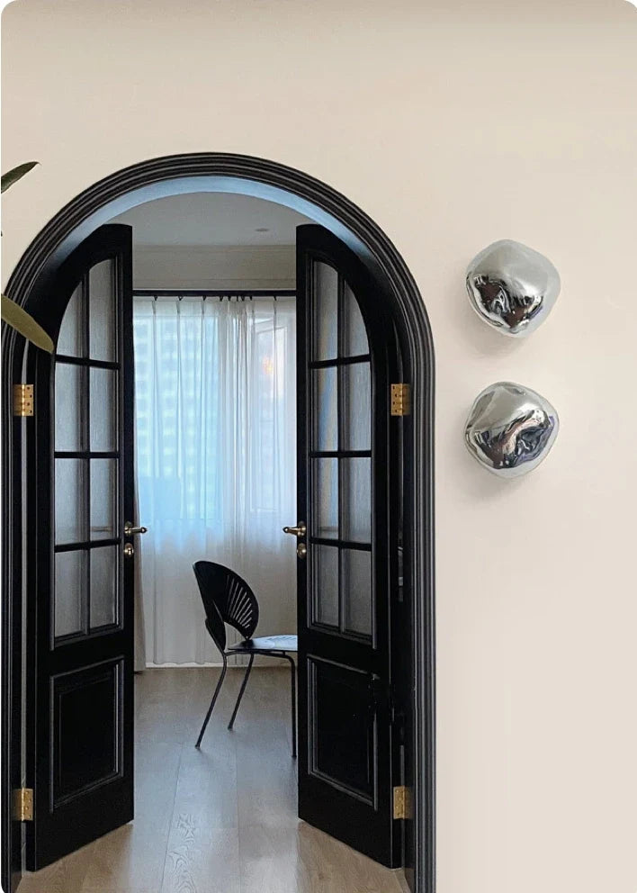 Glass Wall Lamp with Metal Frame | Two Sizes, Thin or Thick Glass | Soft Ambient Light for Bedrooms & Living Rooms