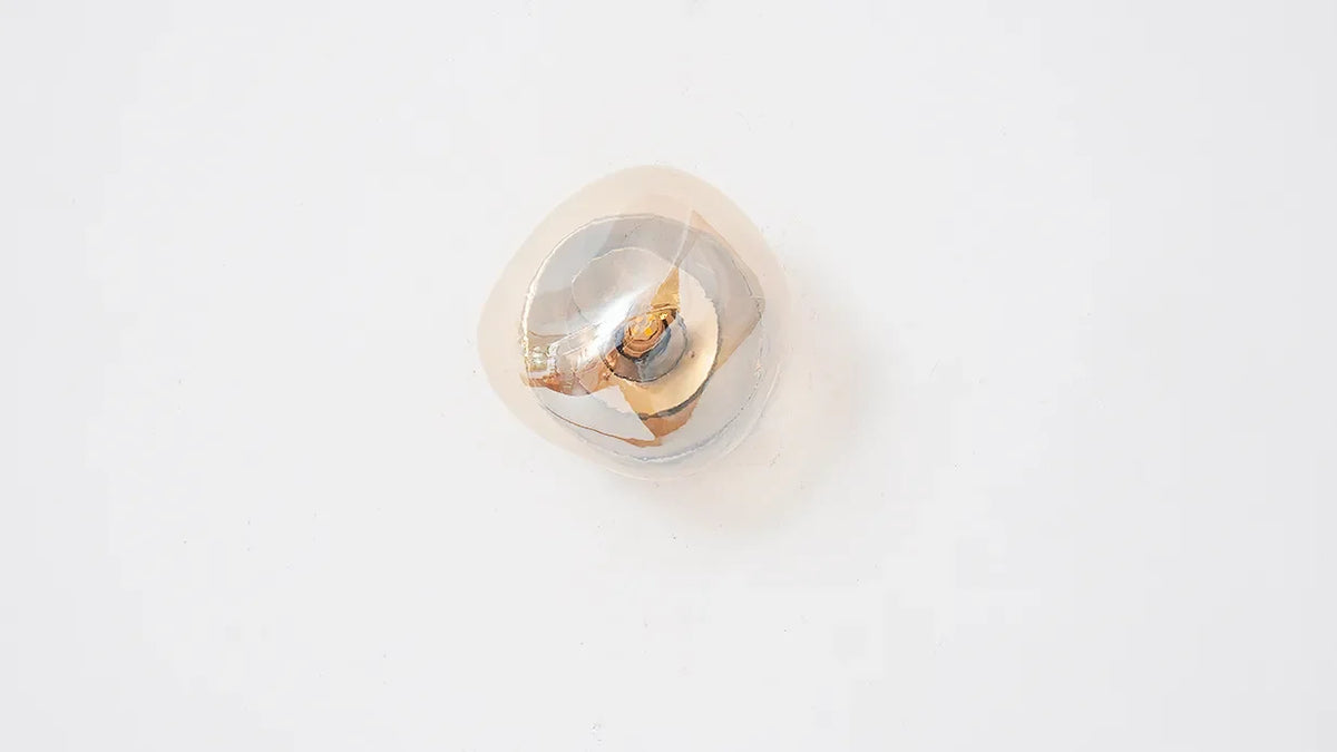 Glass Wall Lamp with Metal Frame | Two Sizes, Thin or Thick Glass | Soft Ambient Light for Bedrooms & Living Rooms