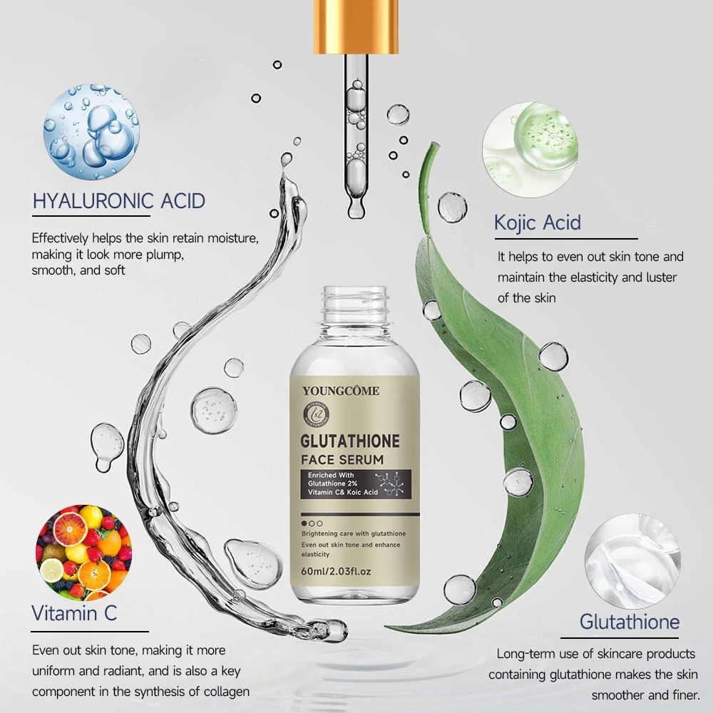 Glutathione Brightening Face Serum for Women | Dark Spot Corrector & Antioxidant Formula | Hydrates & Evens Skin Tone