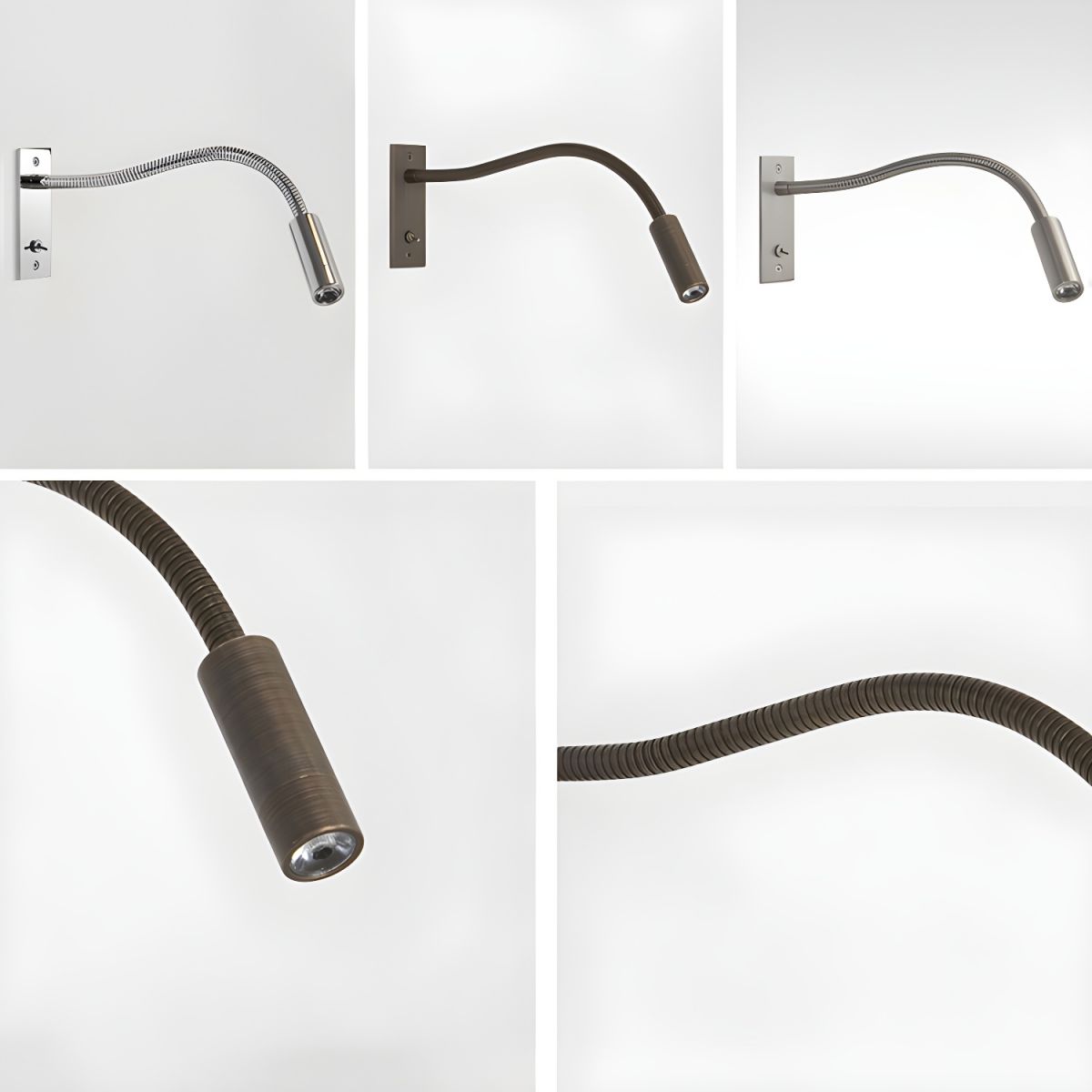 Gooseneck Wall Lamp | Flexible Arm With Toggle Switch
