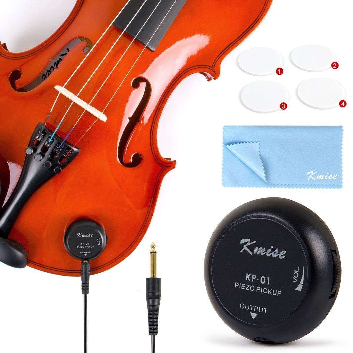 Guitar Pickup Mini Stick-On No Battery Multi-Instrument with Double-Sided Tape