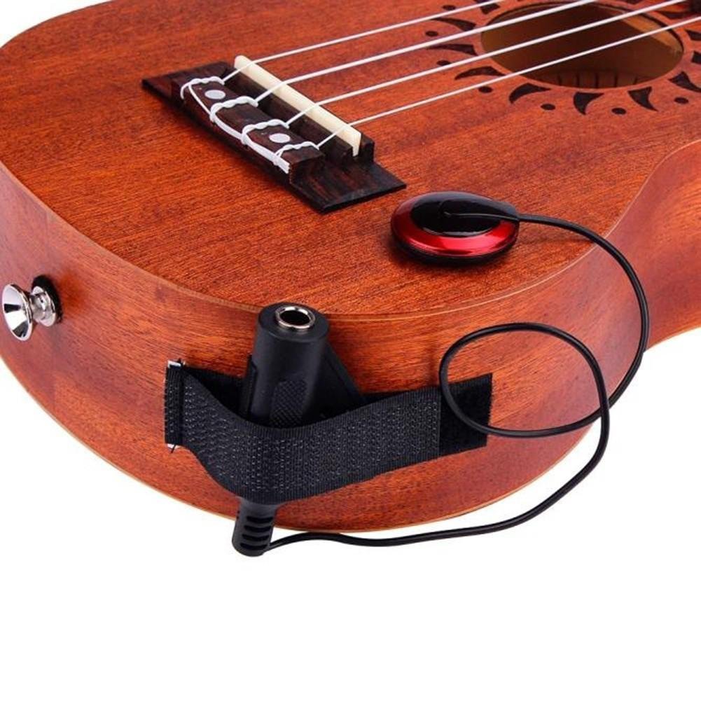 Guitar Pickup Mini Stick-On No Battery Multi-Instrument with Double-Sided Tape