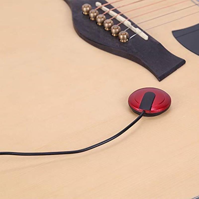 Guitar Pickup Mini Stick-On No Battery Multi-Instrument with Double-Sided Tape