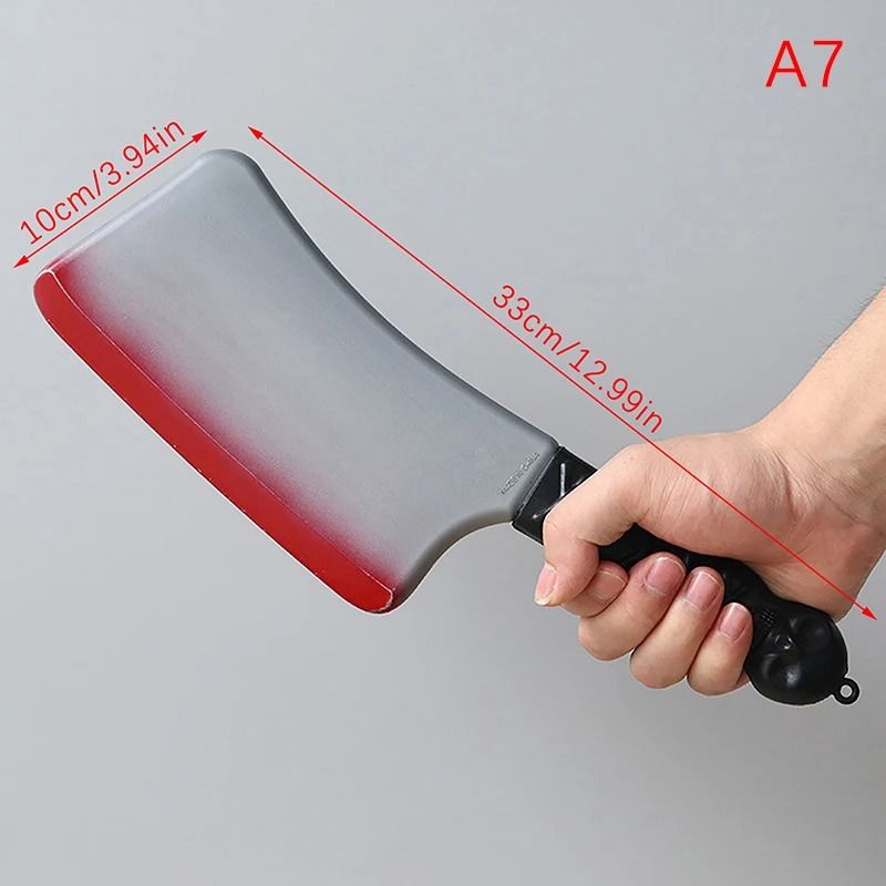Halloween Axe Prop | Realistic Plastic Blade for Haunted House Decor and Cosplay | Lightweight and Reusable Design