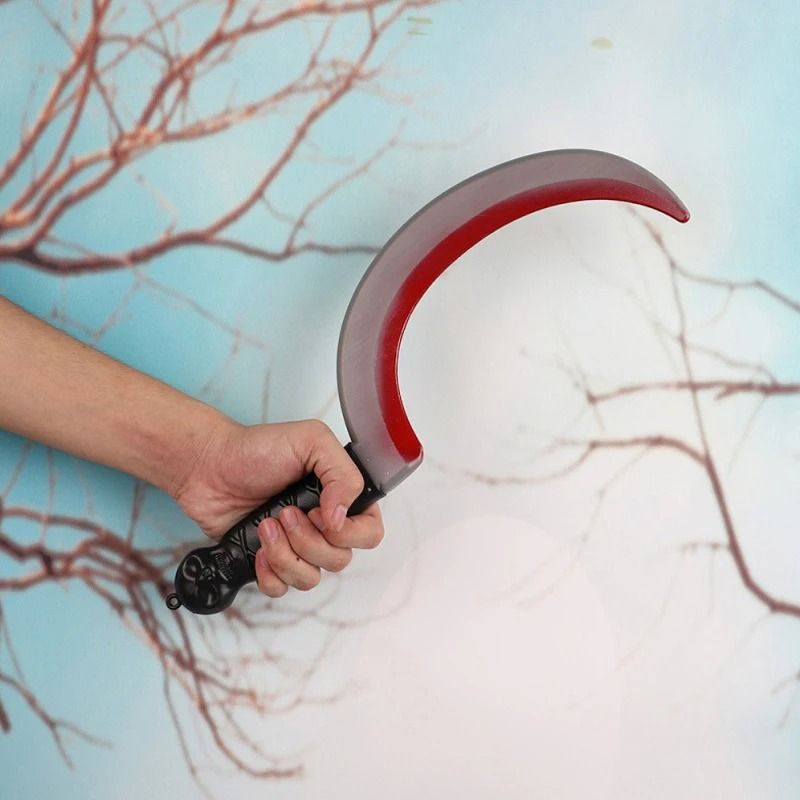 Halloween Axe Prop | Realistic Plastic Blade for Haunted House Decor and Cosplay | Lightweight and Reusable Design