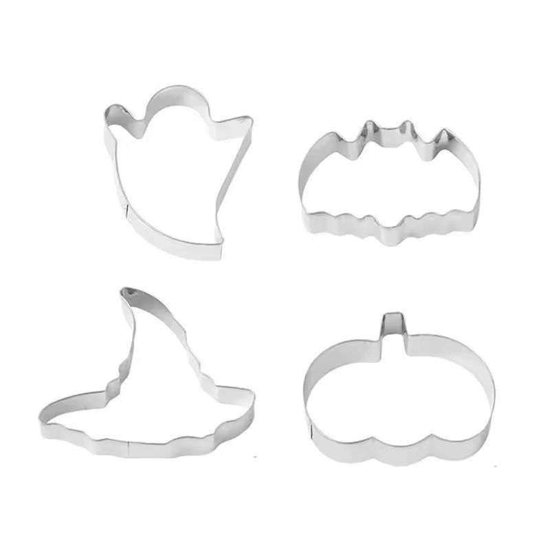Halloween Cookie Cutter Set | 12-Piece Bat, Ghost & Pumpkin Shapes | Food-Grade Stainless Steel, Rust-Resistant & Reusable