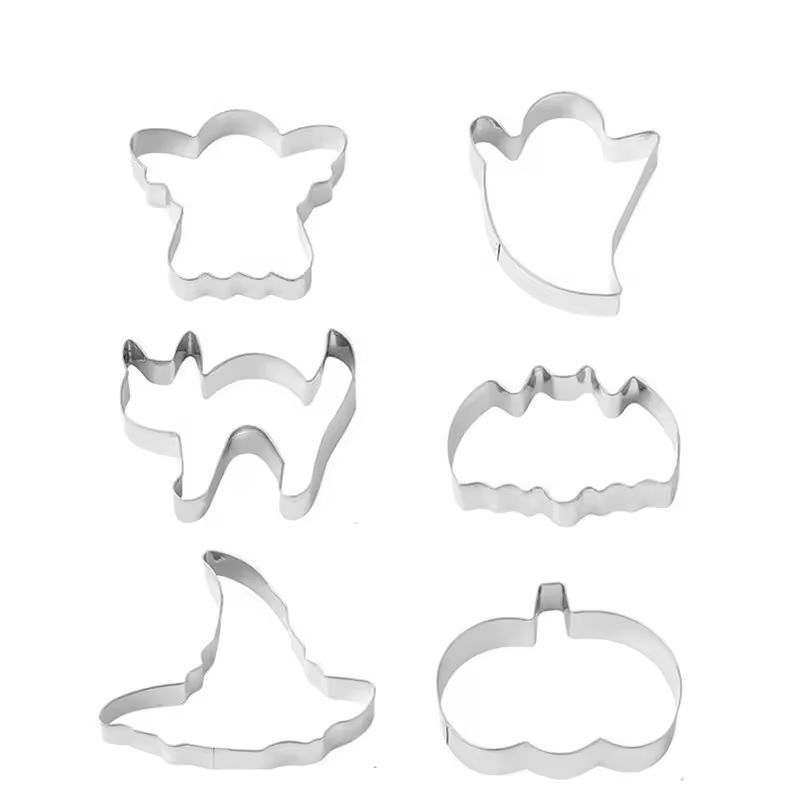 Halloween Cookie Cutter Set | 12-Piece Bat, Ghost & Pumpkin Shapes | Food-Grade Stainless Steel, Rust-Resistant & Reusable