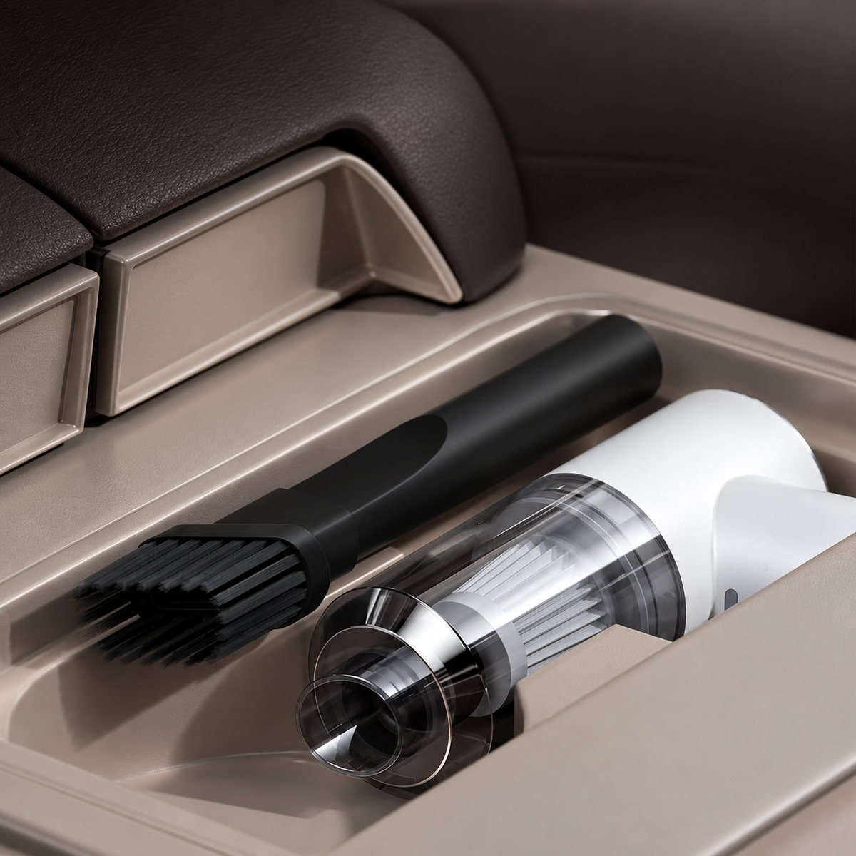 Handheld Car Vacuum Cleaner, White or Black | 6000Pa Suction & Blower Function | Wireless, 6 Hour+ Battery, 2 Heads Included