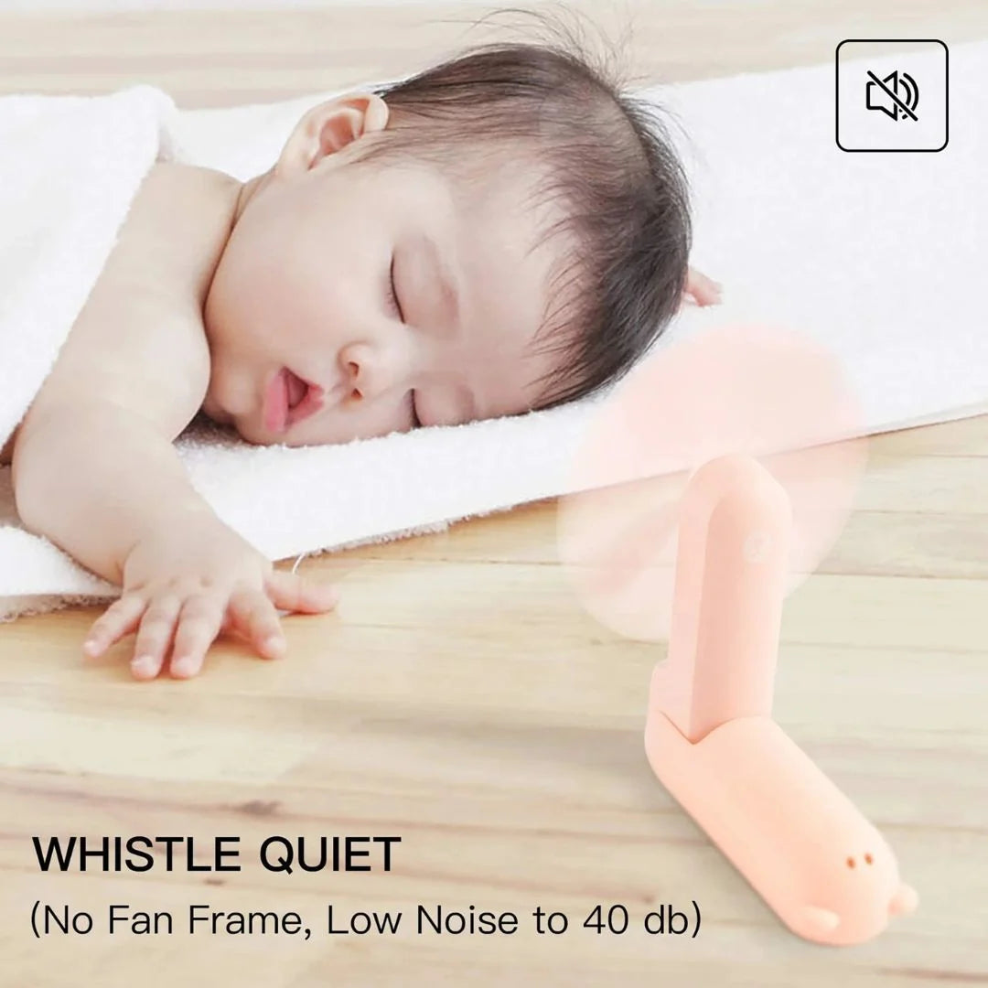 Handheld Mini Fan | Folding Body, Built-In Power Bank