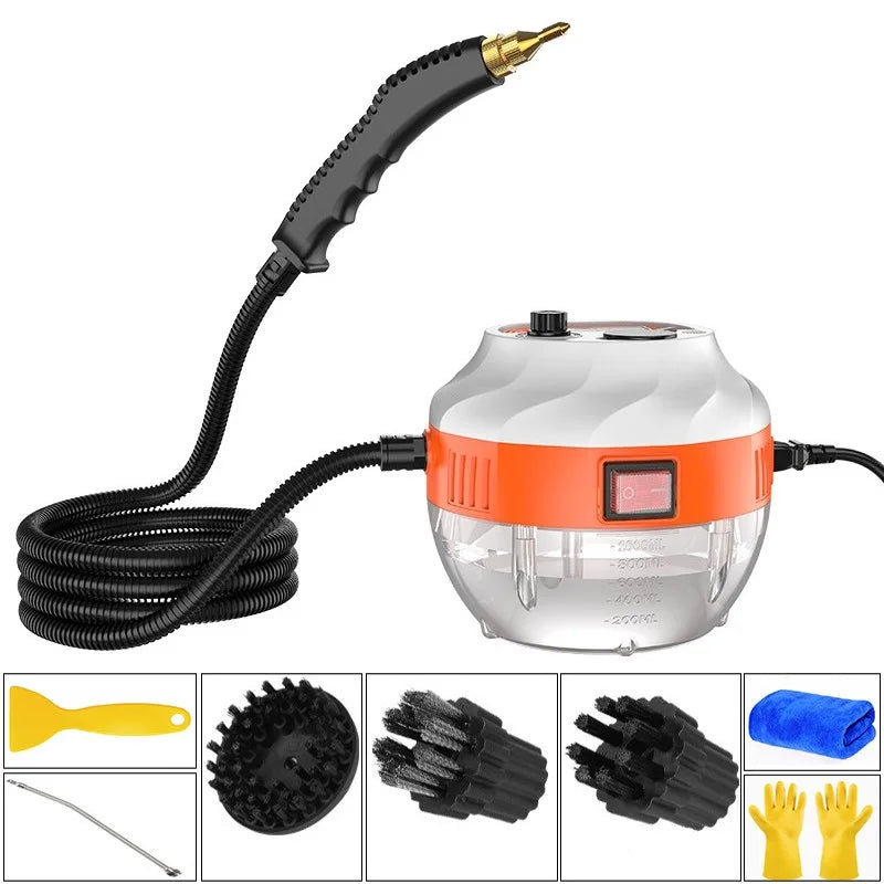 High-Pressure Steam Cleaner 2800W | Chemical-Free Deep Cleaning | For Kitchen, Bathroom, Tiles & Car Interiors