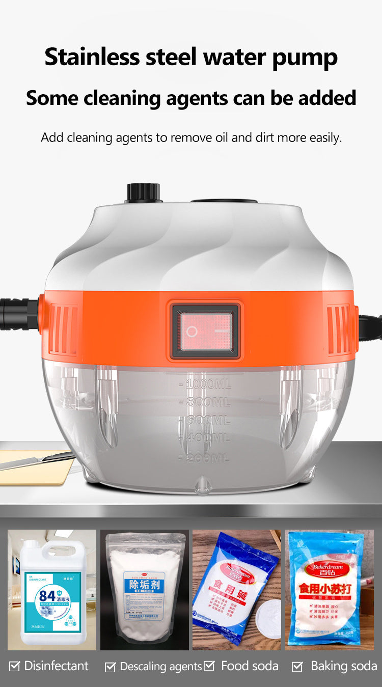 High-Pressure Steam Cleaner 2800W | Chemical-Free Deep Cleaning | For Kitchen, Bathroom, Tiles & Car Interiors