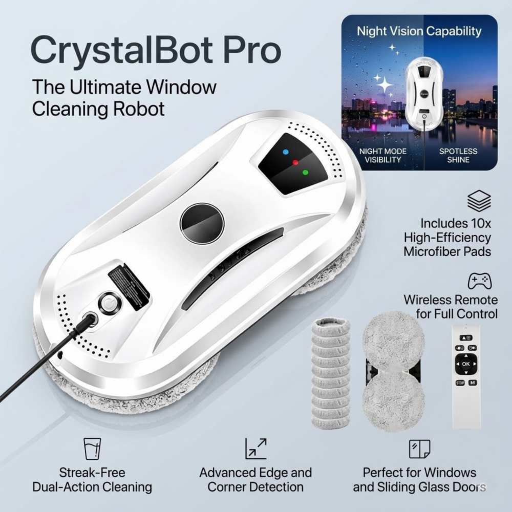 Intelligent Window Cleaning Robot | Suction Glass Cleaner