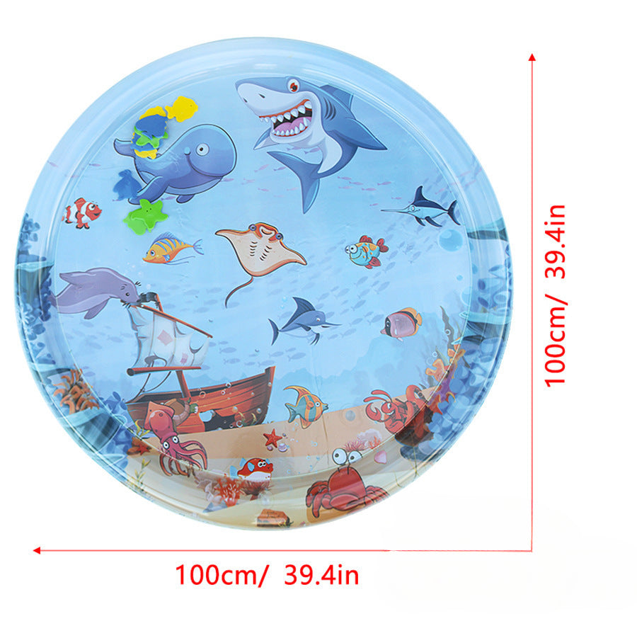 Interactive Cat Toy Inflatable PVC Cooling Mat with Floating Fish Chase
