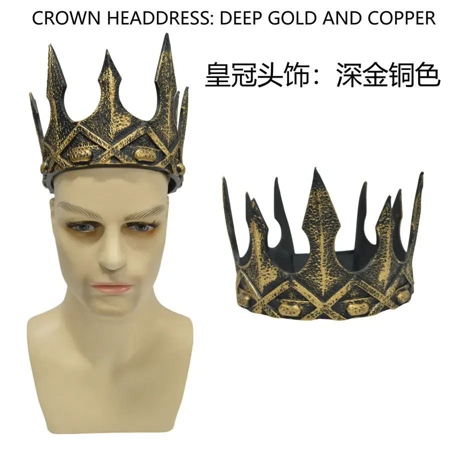 Kids' Baroque Metal Crown | Cosplay Tiara & Royal Ball Prop