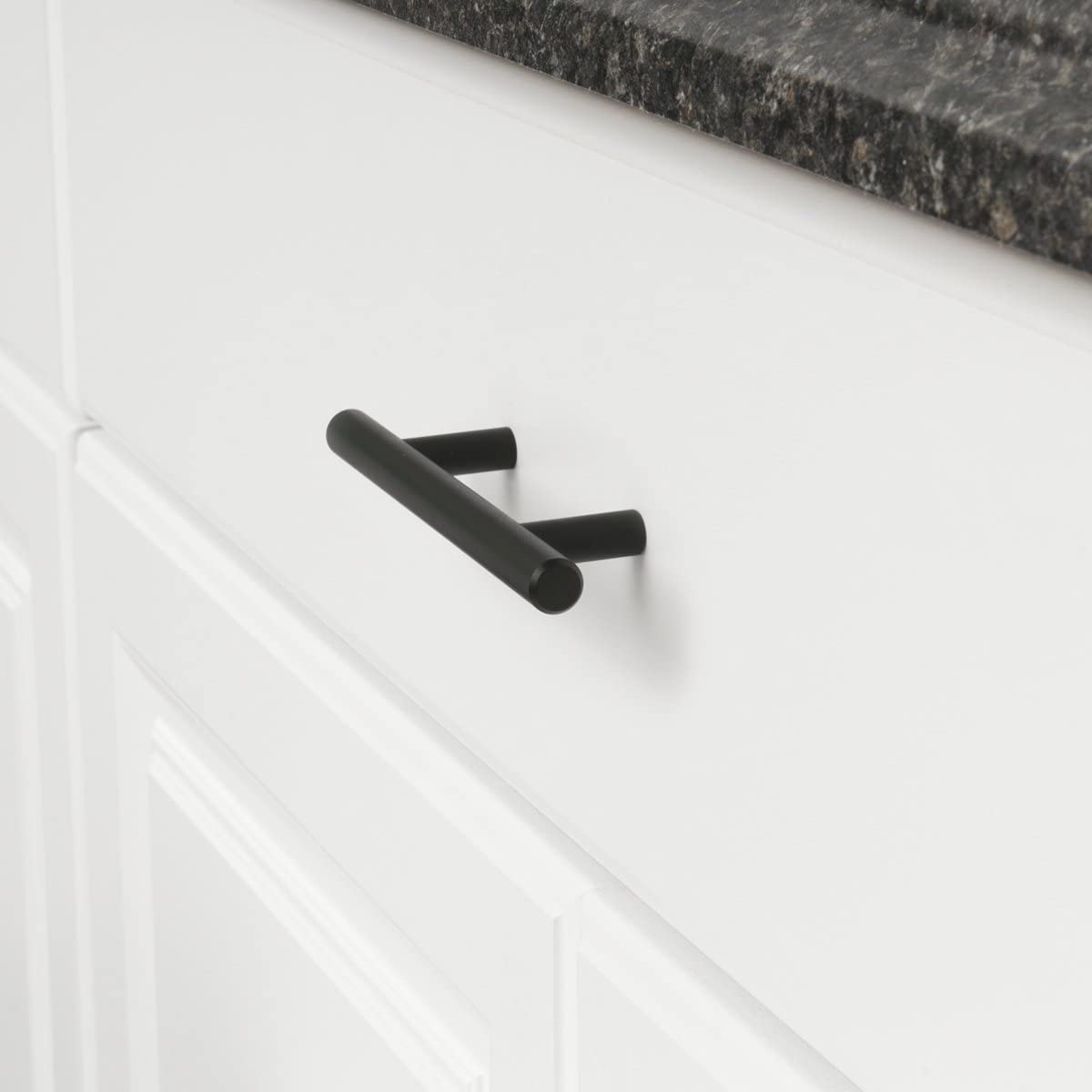 Kitchen Handles | Black Stainless Steel T-Bar Cabinet Pull Handles