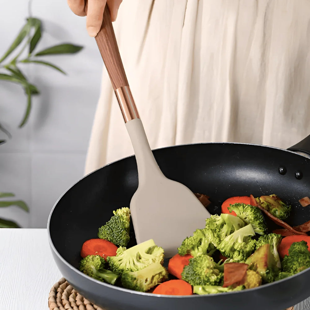Kitchen Utensil Set | Ten Pieces, Hanging Loop Handles
