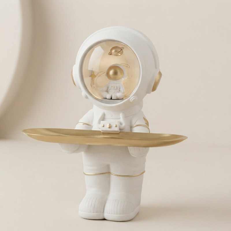 LED Astronaut Organizer For Keys | Lit Helmet And Tray