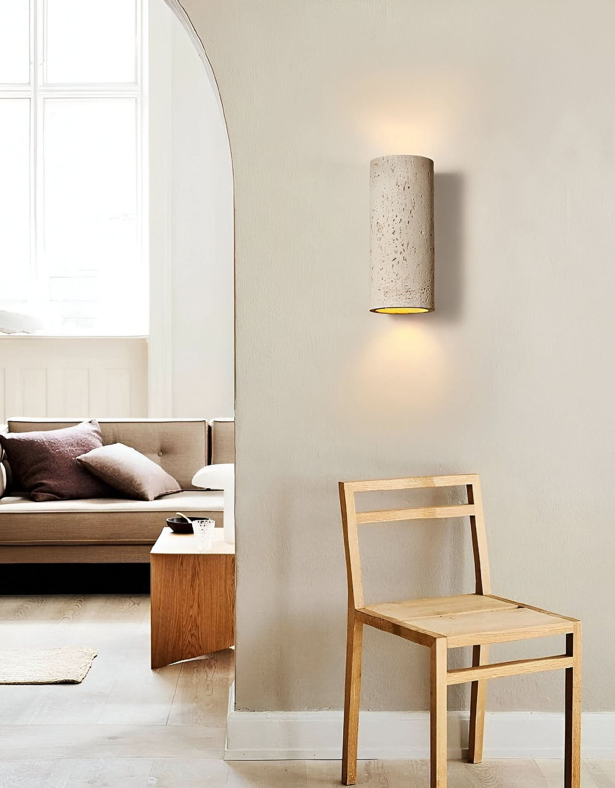 LED Cylinder Wall Light Set Up-and-Down Design - Modern - Aluminum - Indoor Outdoor