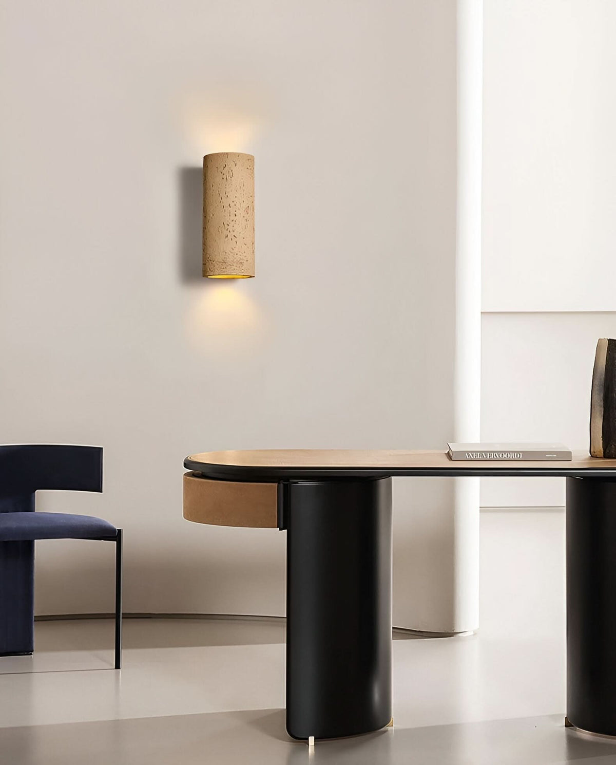 LED Cylinder Wall Light Set Up-and-Down Design - Modern - Aluminum - Indoor Outdoor