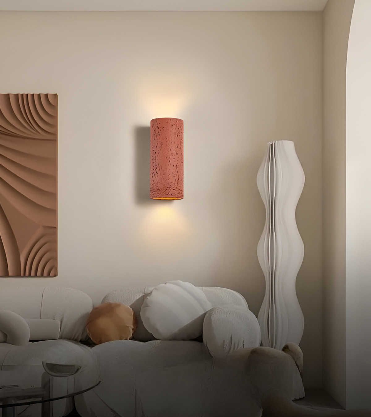 LED Cylinder Wall Light Set Up-and-Down Design - Modern - Aluminum - Indoor Outdoor