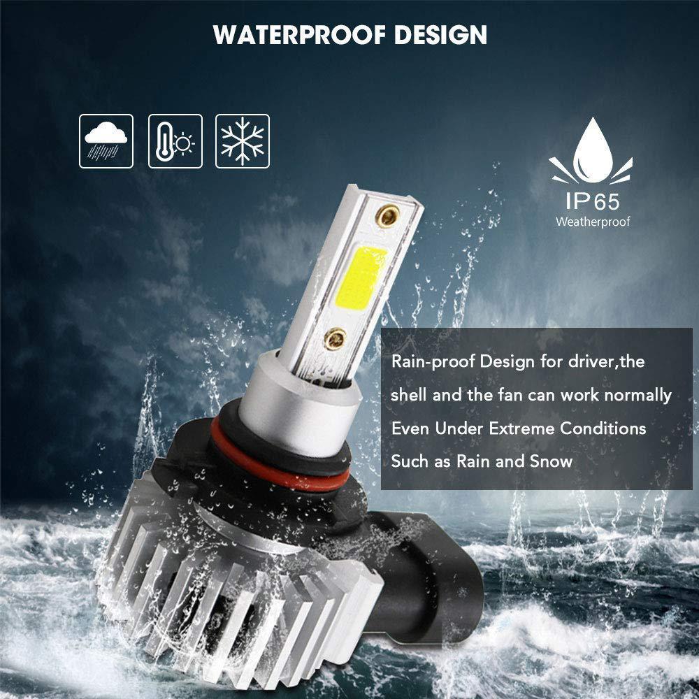 LED Headlights Mens Car Aluminium Plug-and-Play with IP68 Waterproof Design