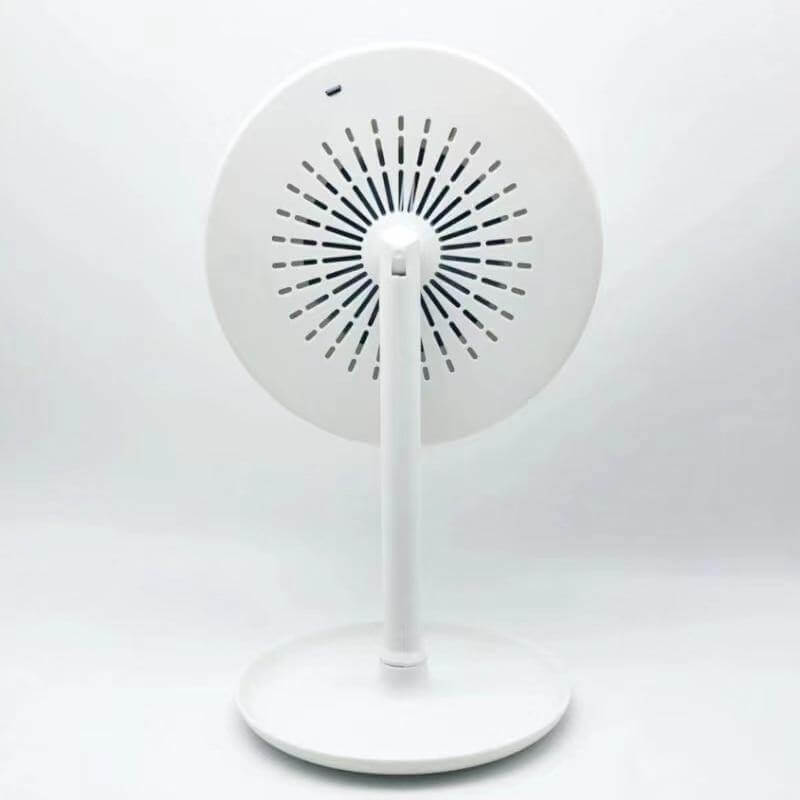 LED Mirror USB Powered Adjustable Tilt 5X Magnifying with Cooling Fan