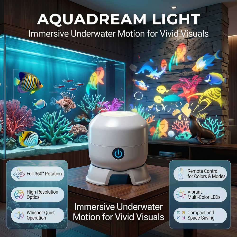 LED Ocean Projector | Rotating Night Light With A Remote