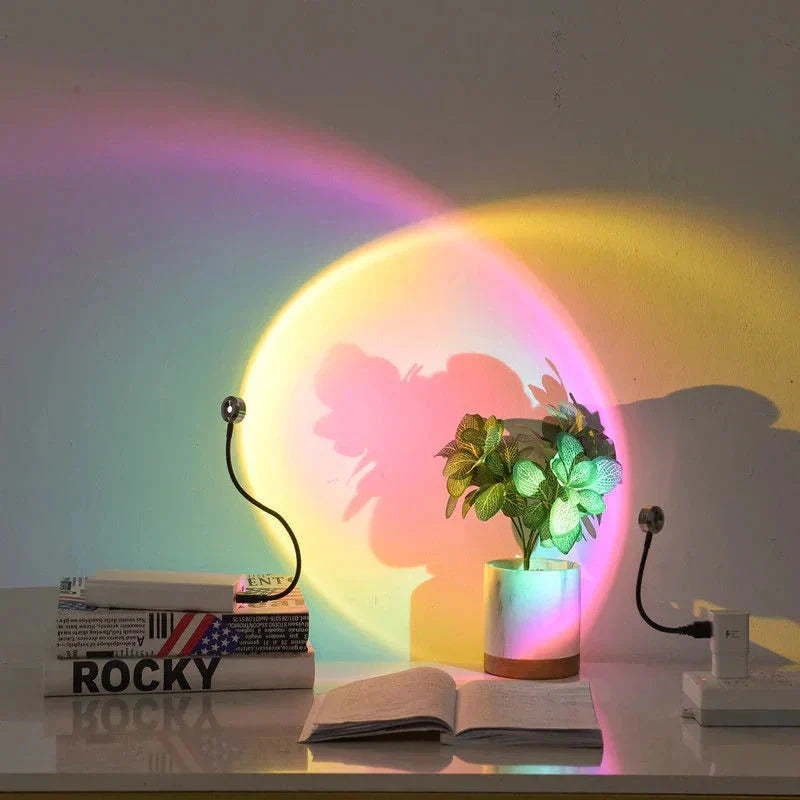 LED Projection Lamp | Flexible Neck, Seven Colour Modes