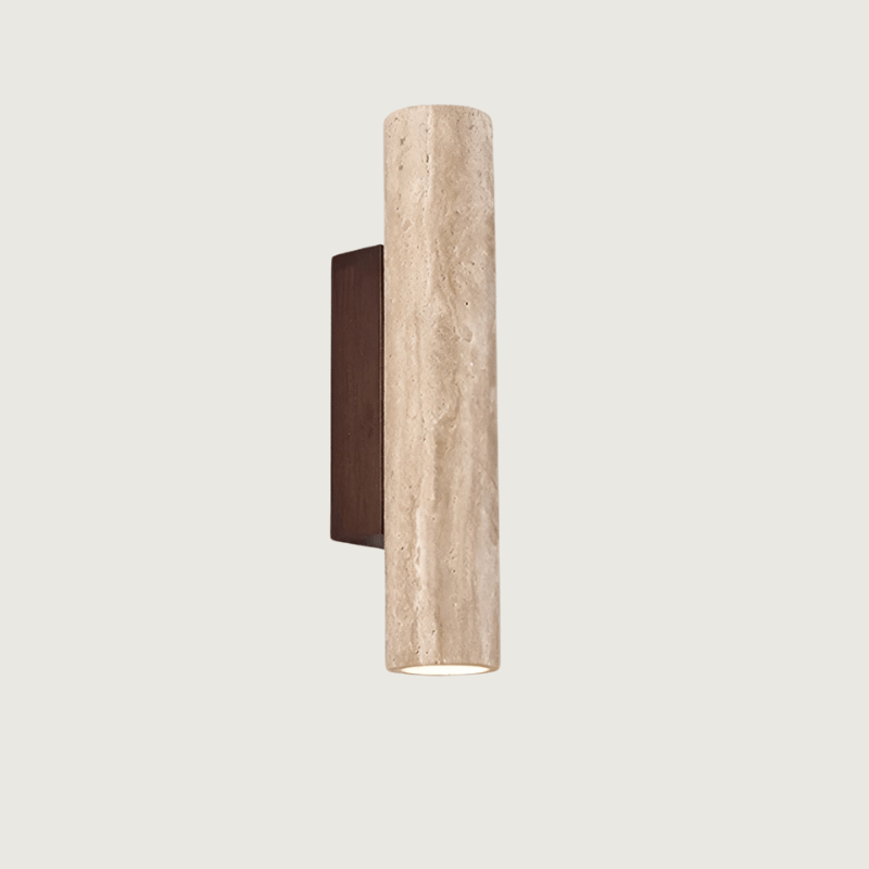 LED Wall Light - Natural Stone Design for Modern Interiors - Up-and-Down Lighting