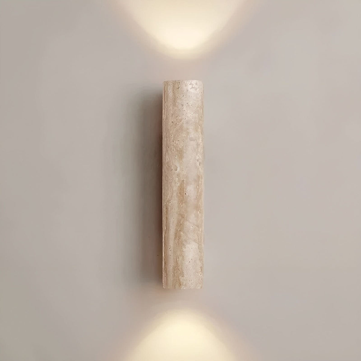 LED Wall Light - Natural Stone Design for Modern Interiors - Up-and-Down Lighting