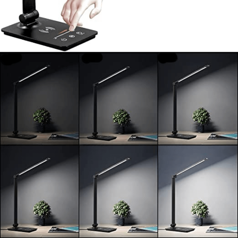 LUMIQON – LED-Schreibtischlampe mit kabellosem Laden und einstellbarer Helligkeit 2