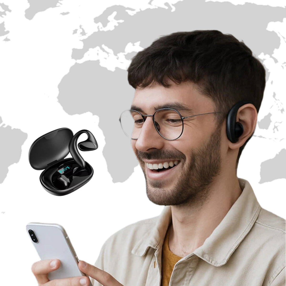 Language Translator Earbuds | Two-Way Wireless Translation