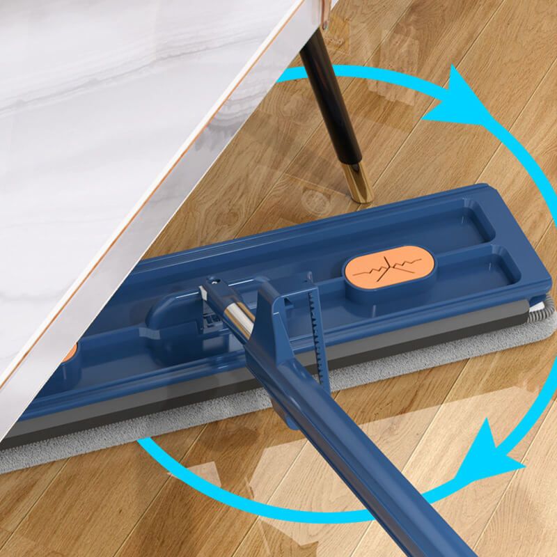 Large Flat Mop | 42cm Microfibre Floor Mop with 2 Washable Pads