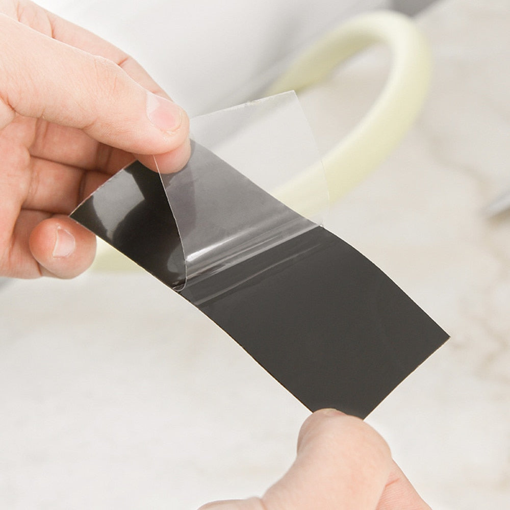 Leak Repair Tape Polymer | 150 x 20 cm, Black/White/Transparent | Waterproof Seal for Pipes, Roofs, Hoses & Cracks