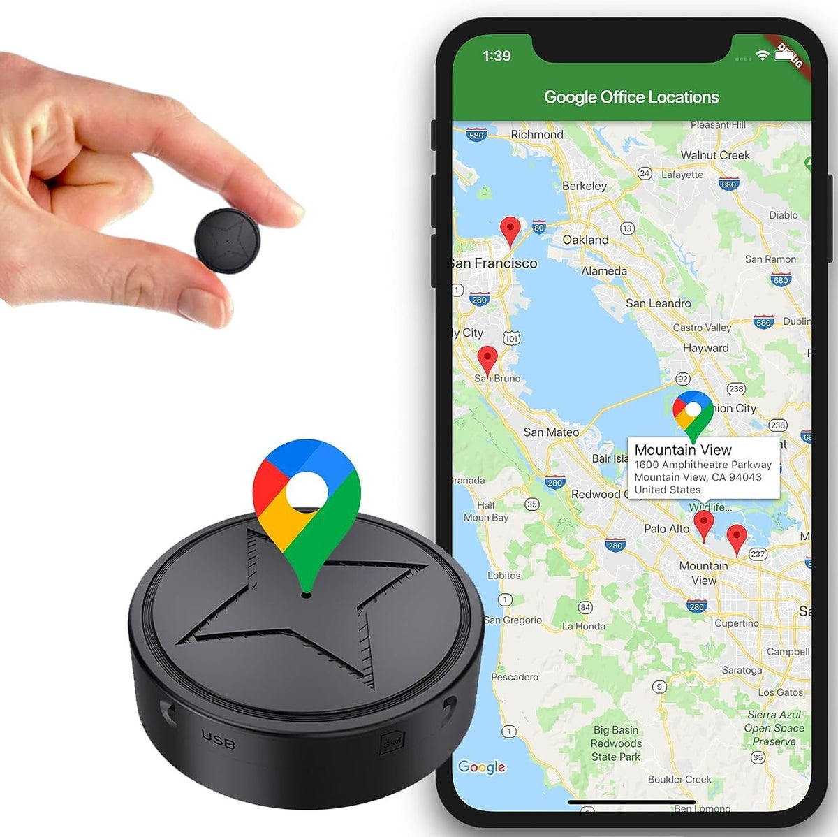 Magnetic GPS Tracker | Compact Locator For Property