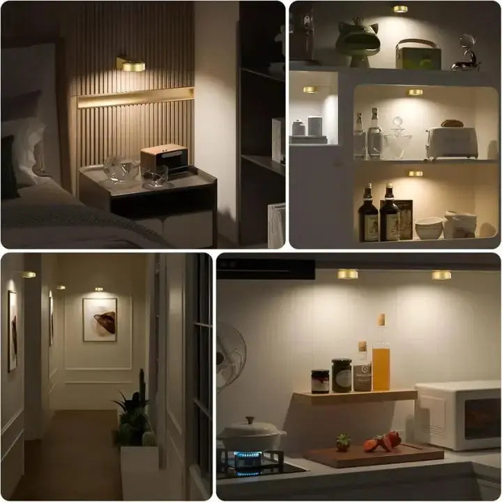 Magnetic LED Picture Light Aluminium Alloy | Tool-Free Installation, 12H Runtime | Stepless Dimming 300 Lumens