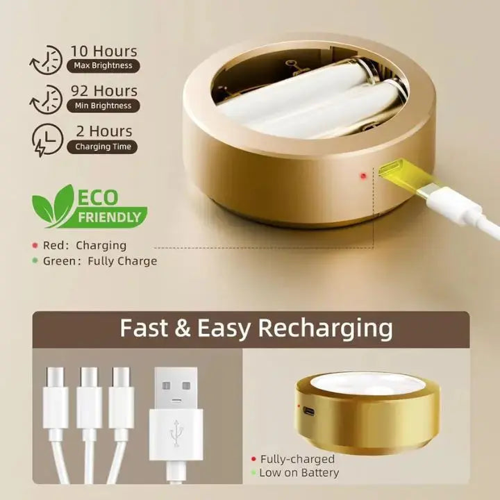 Magnetic LED Picture Light Aluminium Alloy | Tool-Free Installation, 12H Runtime | Stepless Dimming 300 Lumens