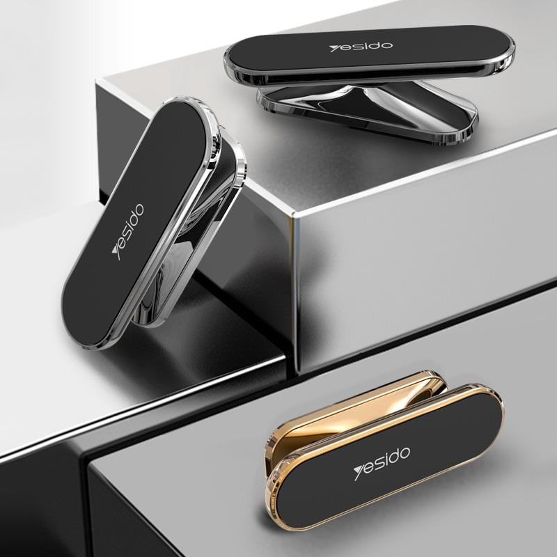 Magnetic Phone Holder 360 Degree Rotating Aluminium with Peel-and-Stick Mount