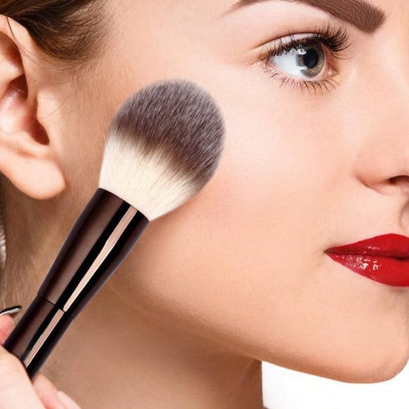 Makeup Brush Set Double-Ended Soft Bristle with Foldable Travel Bag