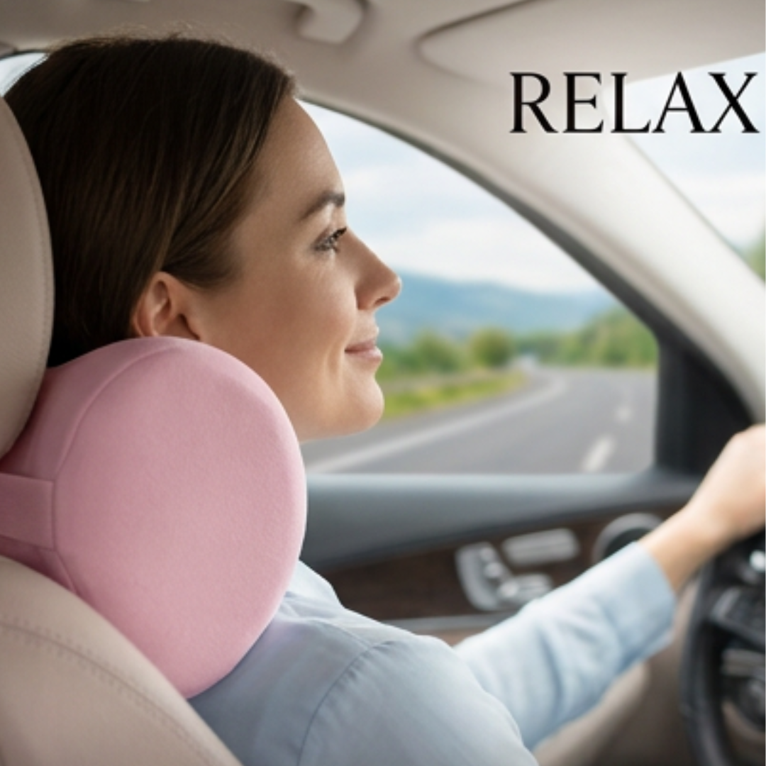 Memory Foam Car Cushion Set | Lumbar & Neck Support